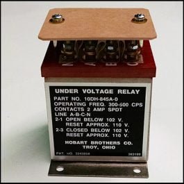 10DH845A-000 Relay Under Voltage